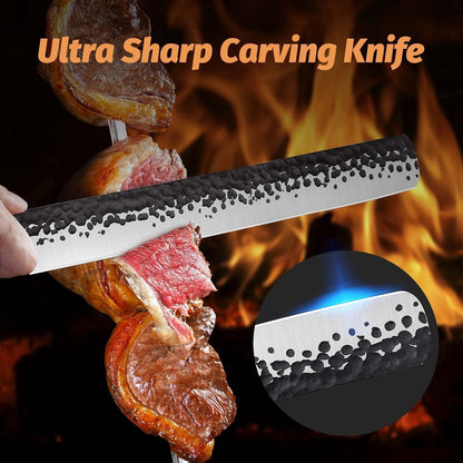 Hackmesser Lang 31cm Tranchiermesser Japanische Küchenmesser