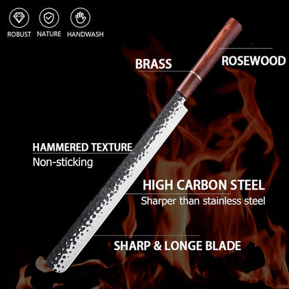 Hackmesser Lang 31cm Tranchiermesser Japanische Küchenmesser