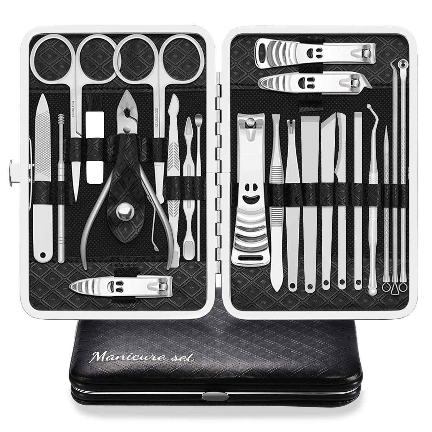Maniküre Pediküre Set Nagelknipser 23-tlg. Edelstahl Werkzeuge
