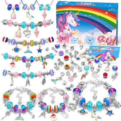 DIY Armband Set Einhorn Geschenkbox Mädchen ab 6 Jahre