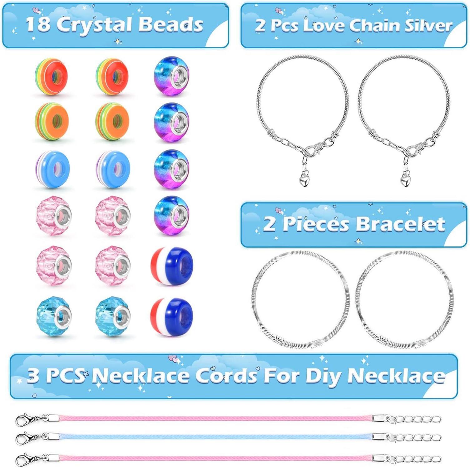 ZOOI Armband Bastelset für Mädchen ab 4 Jahre DIY Schmuck Geschenk