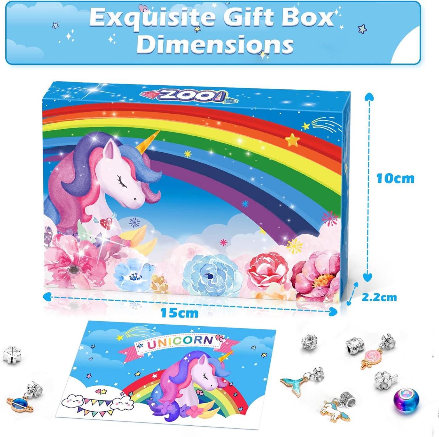 DIY Armband Bastelset Mädchen 6-8 Jahre Geschenkbox Perlen Schmuck Kit