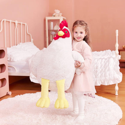 Riesiges Huhn Kuscheltier 60cm - Plüschtier für Kinder & Erwachsene
