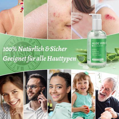 Aloe Vera Gel 100% Rein 280ml Creme für Gesicht tattoo creme