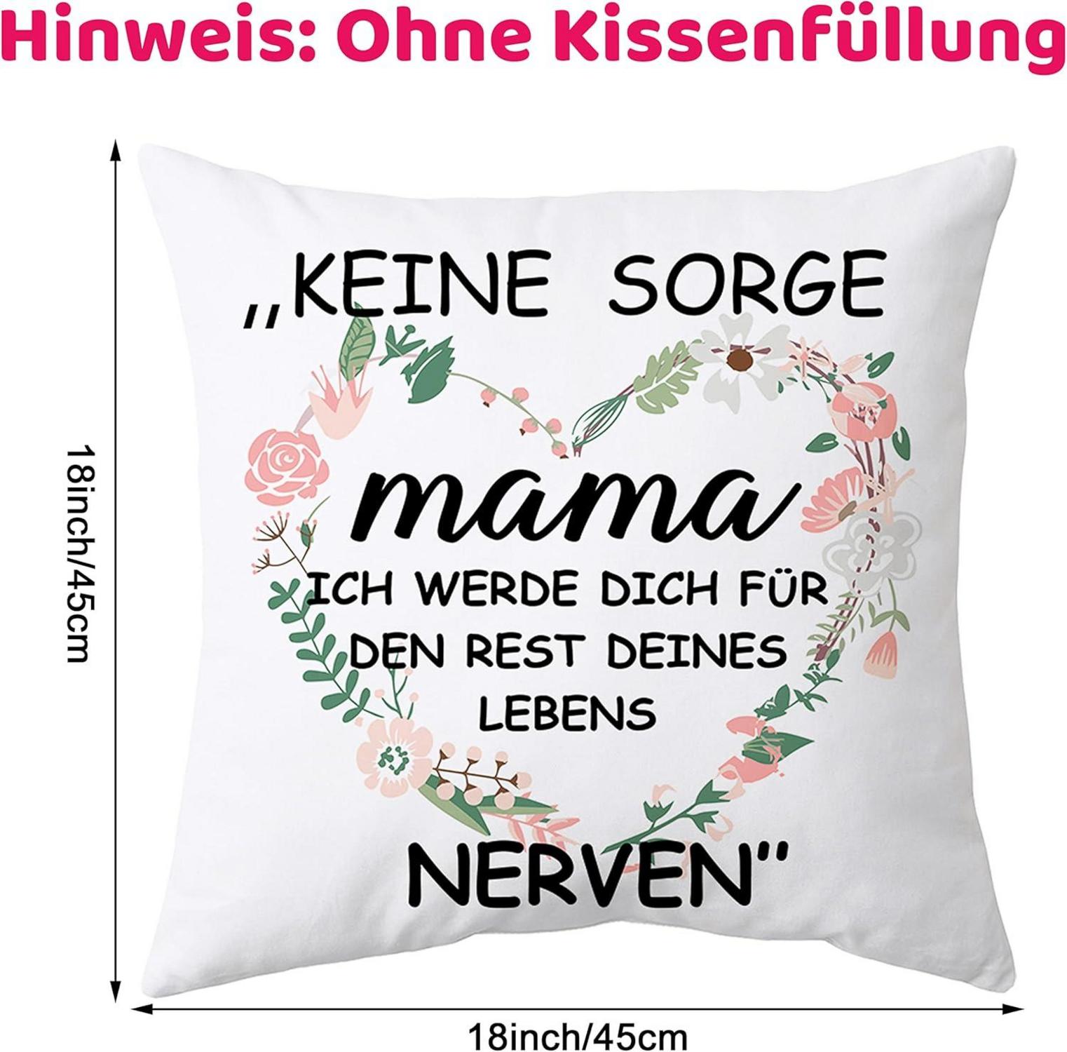 Mama Geschenk Kissenbezug 45x45cm Muttertagsgeschenk