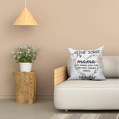 Weiß Kissenbezug Mama Geschenk Muttertagsgeschenke 45x45cm