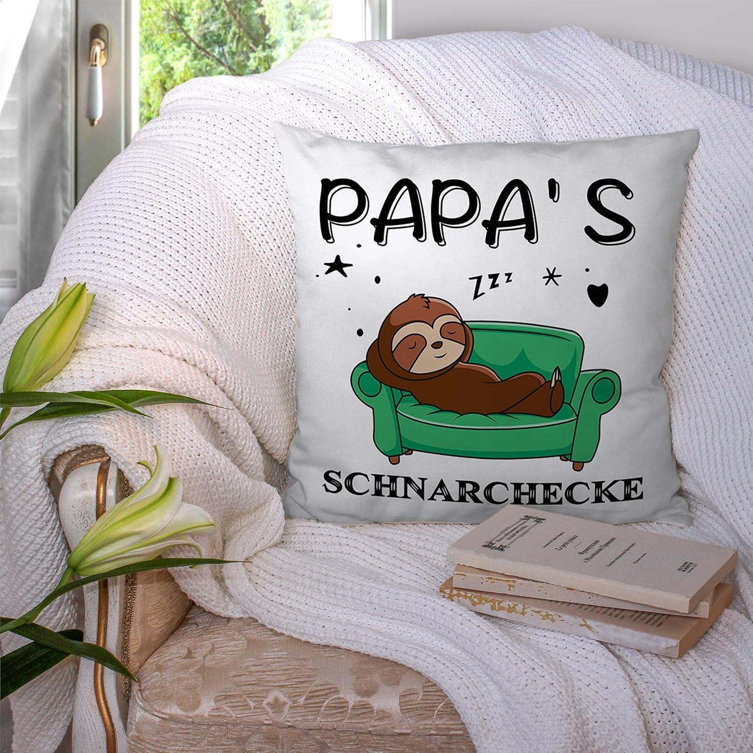 Papa Faultier Geschenk Kissenbezug 45x45cm