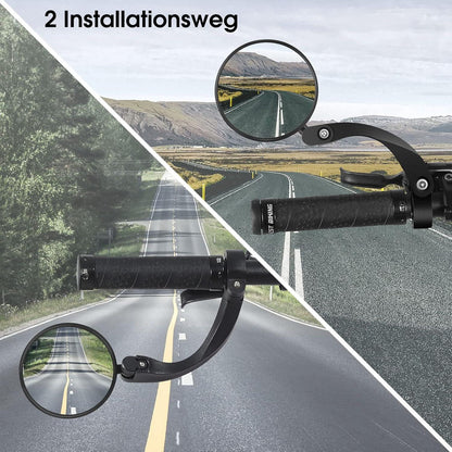 Fahrradspiegel HD 360 Grad Drehbar für Lenker 18-26MM, Sicherer