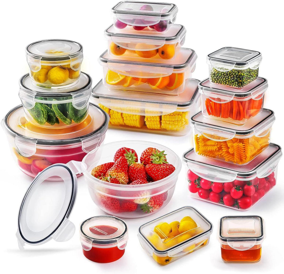Frischhaltedosen Set 30-teilig auslaufsicher mikrowellengeeignet