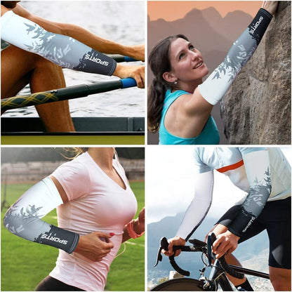 Arm Sleeves UV-Schutz UPF 50 Rutschfest Laufen Golf