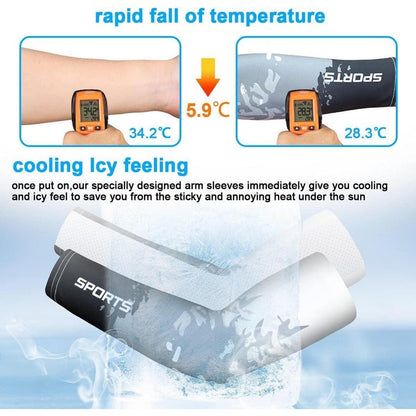 Arm Sleeves UV-Schutz UPF 50 Rutschfest Laufen Golf