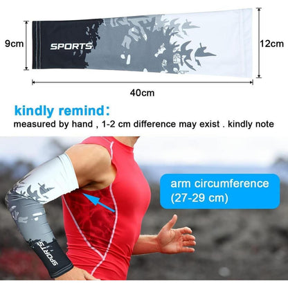 Arm Sleeves UV-Schutz UPF 50 Rutschfest Laufen Golf