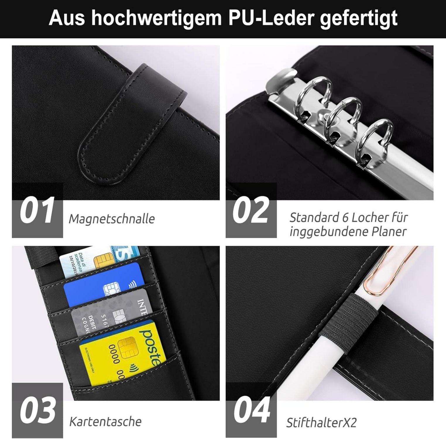 Budget Planer A6 Geldumschläge Sparbuch Folien Organizer