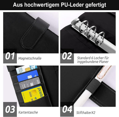 Budget Planer A6 Geldumschläge Sparbuch Folien Organizer