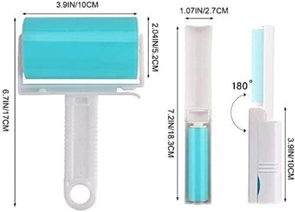 Wiederverwendbare Fusselrolle 6er Set in 2 Größen Blau