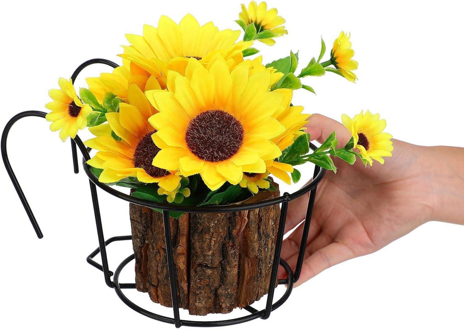 Hängende Blumentopf Halterung 5 Stück Eisen, Platzsparendes