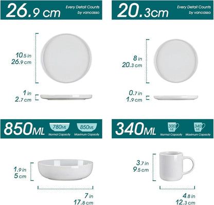 32-teiliges Tafelservice Steingut SESAM