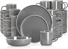 48-teiliges SESAM Tafelservice Set Steingut Scandinavian Design
