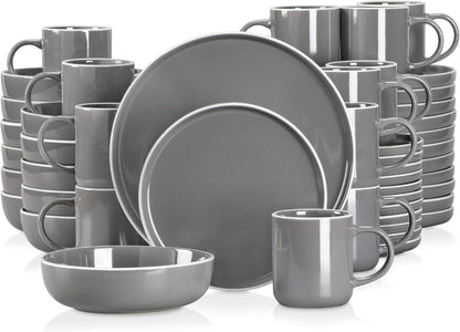 48-teiliges SESAM Tafelservice Set Steingut Scandinavian Design