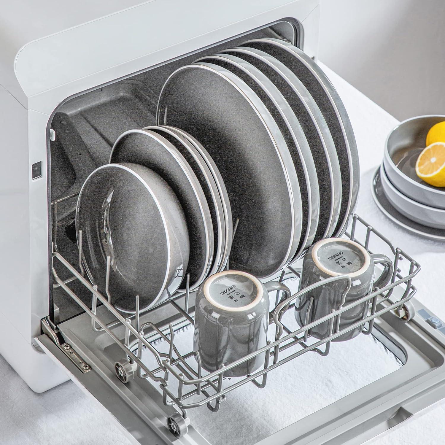 48-teiliges vancasso SESAM Tafelservice Set Steingut Scandinavian Design