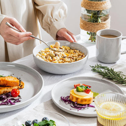 SESAM Tafelservice Steingut 48-teilig, Scandinavian Design