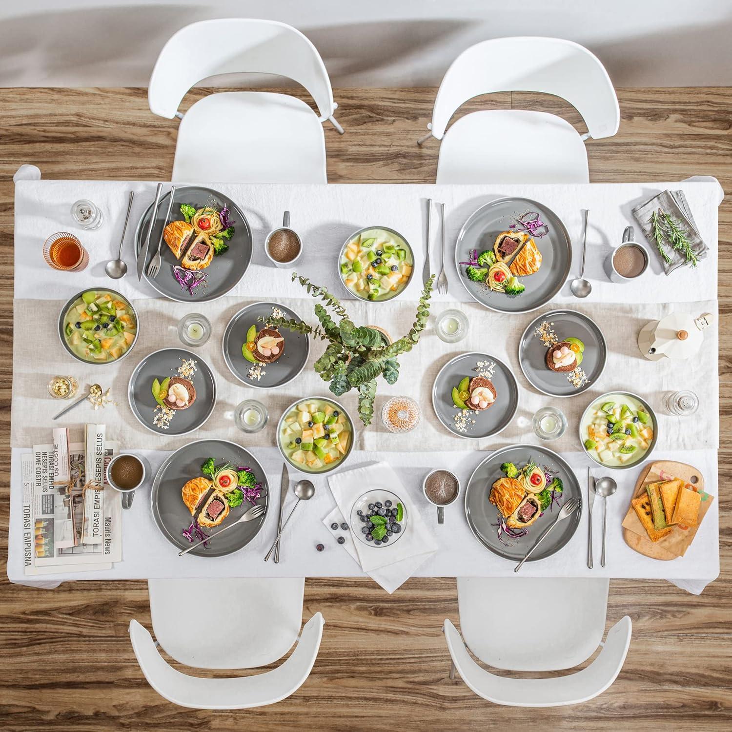 32-teiliges SESAM Tafelservice Set Steingut Kombiservice