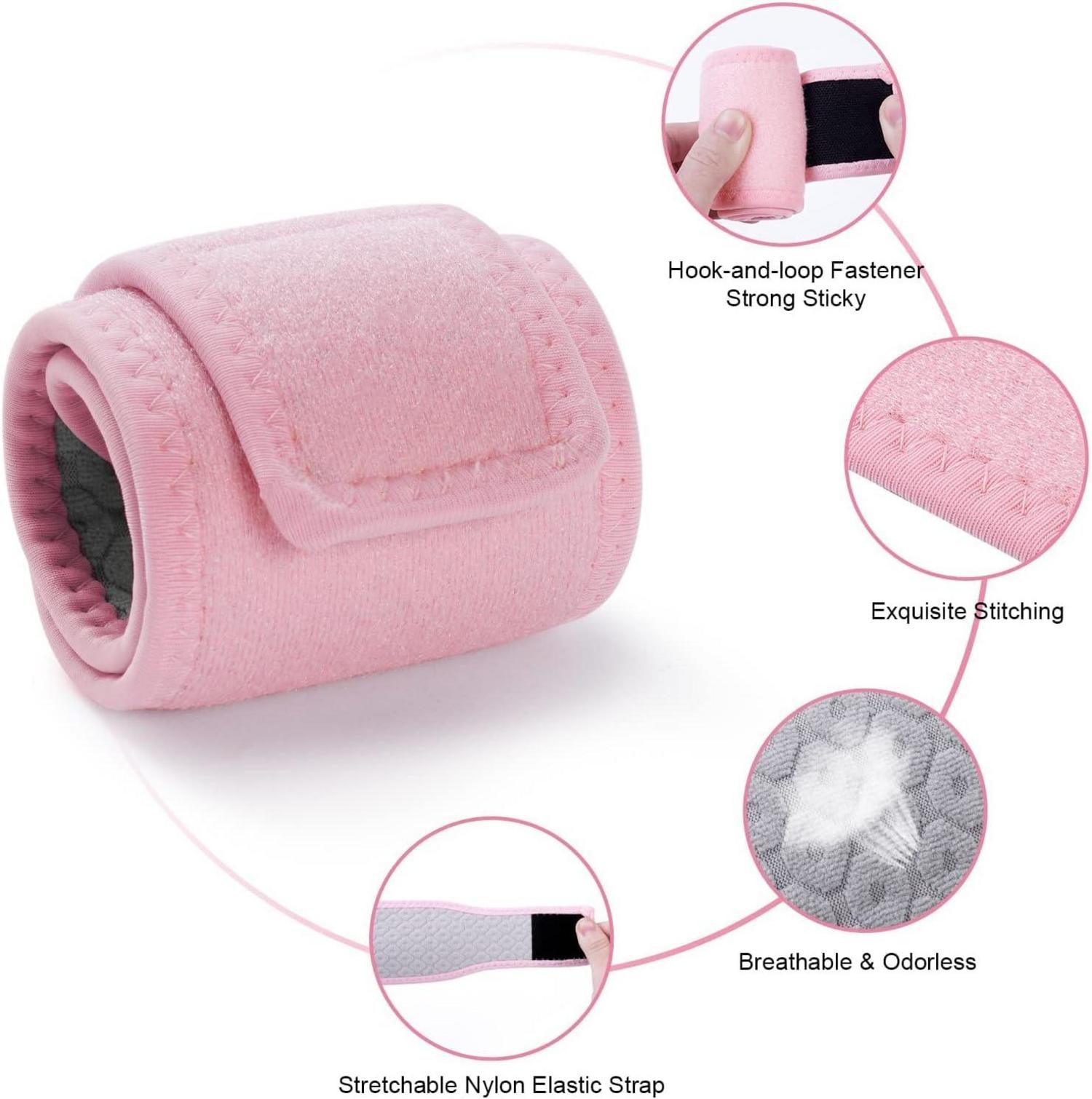 Handgelenkbandage 2er-Set für Sport und Alltag, Rosa