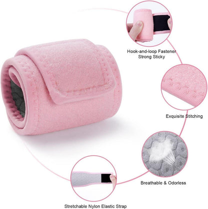 Handgelenkbandage 2er-Set für Sport und Alltag, Rosa
