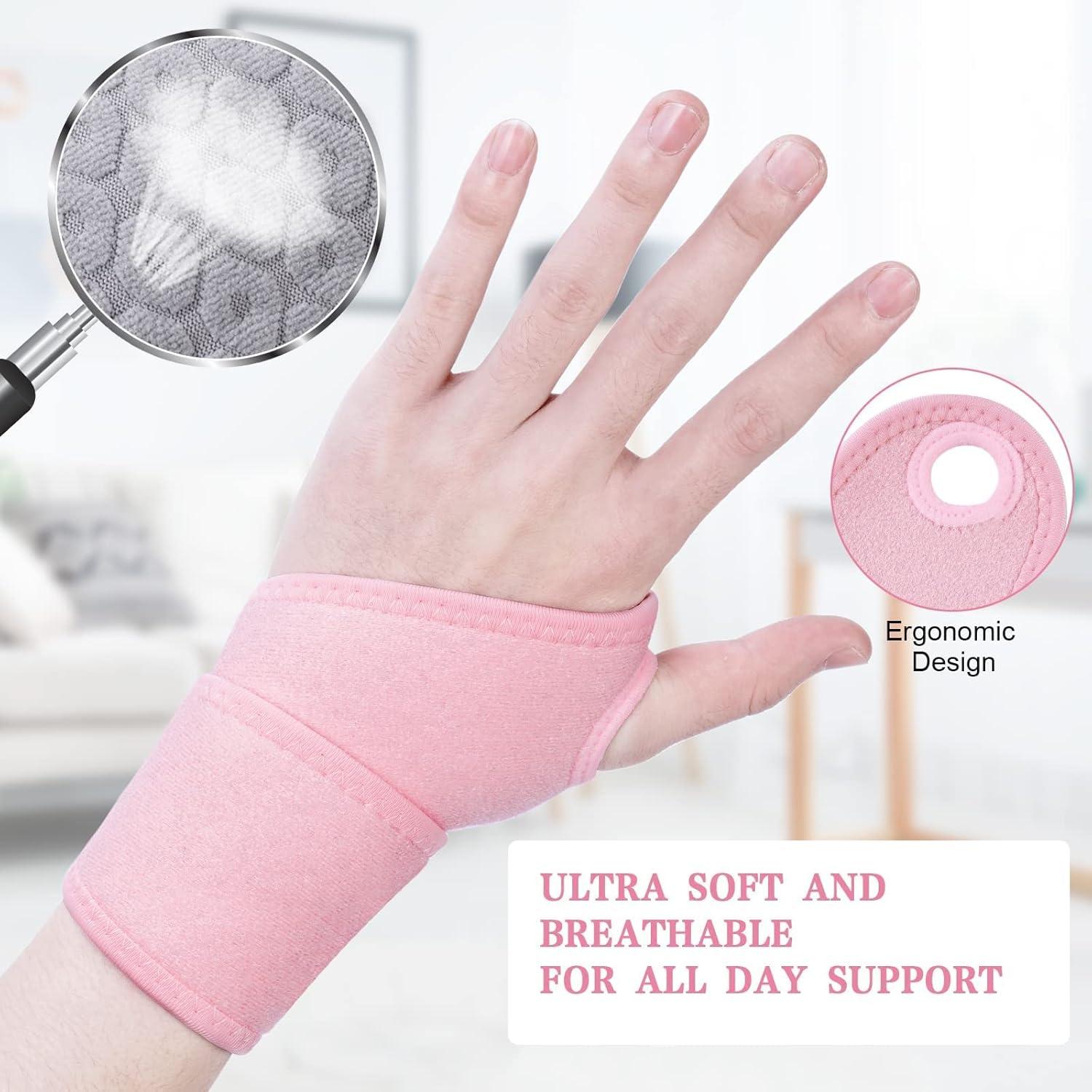 Sport Handgelenkbandage 2er-Set Klettverschluss Atmungsaktiv Herren Damen