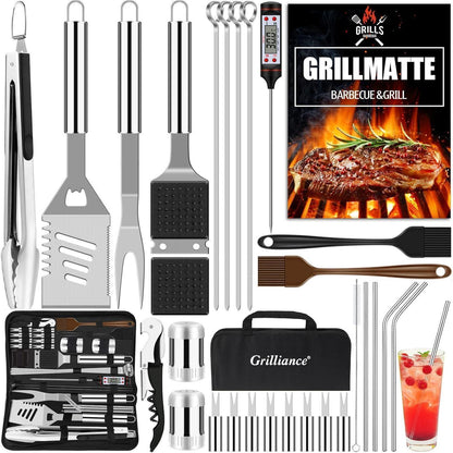 XXL Grillzubehör Grillbesteck Set 30 Teilig Camping Zubehör
