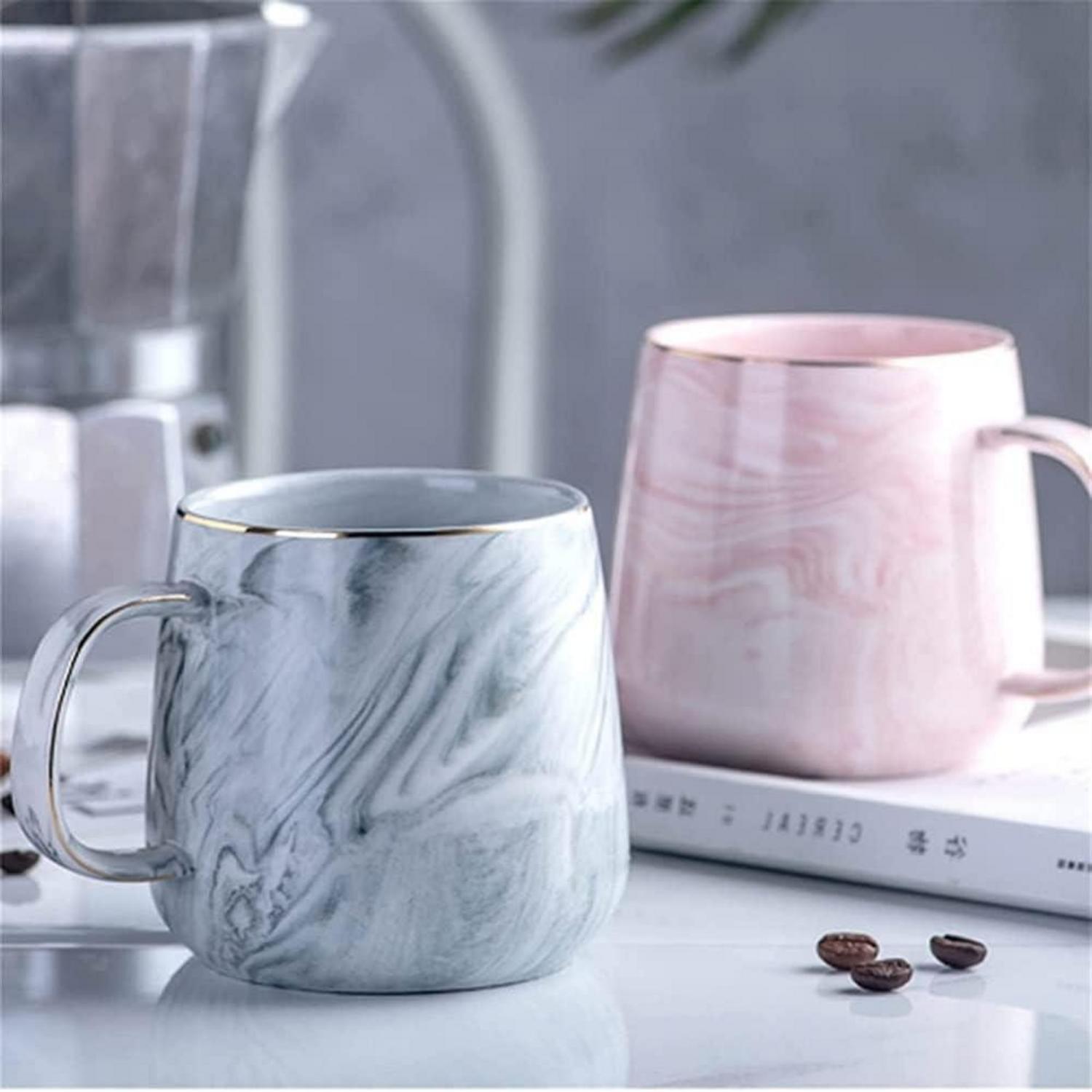 Marmor Kaffeetasse Keramikbecher 320ml Geschenk Weihnachten