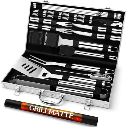 26 Teiliges Grillbesteckset Grillzubehör Geschenk für Männer