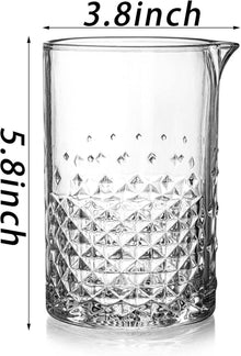 Cocktail Mixing Glass Set 750 ml Crystal Bar Mixing Pitcher