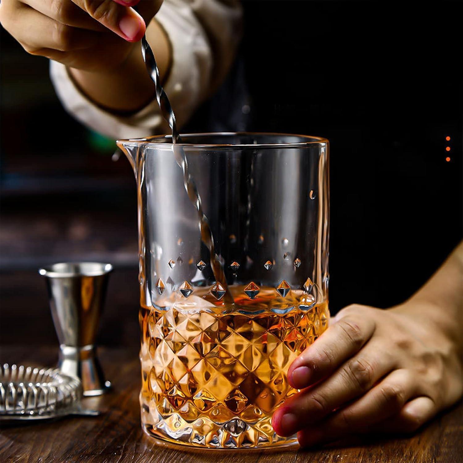 Cocktail Mixing Glas 750ml Crystal Bar Mixing Pitcher 2er Pack