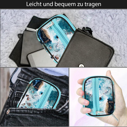 Tablettenbox 7 Tage Klein Medikamentenbox Pillenbox mit Reißverschluss