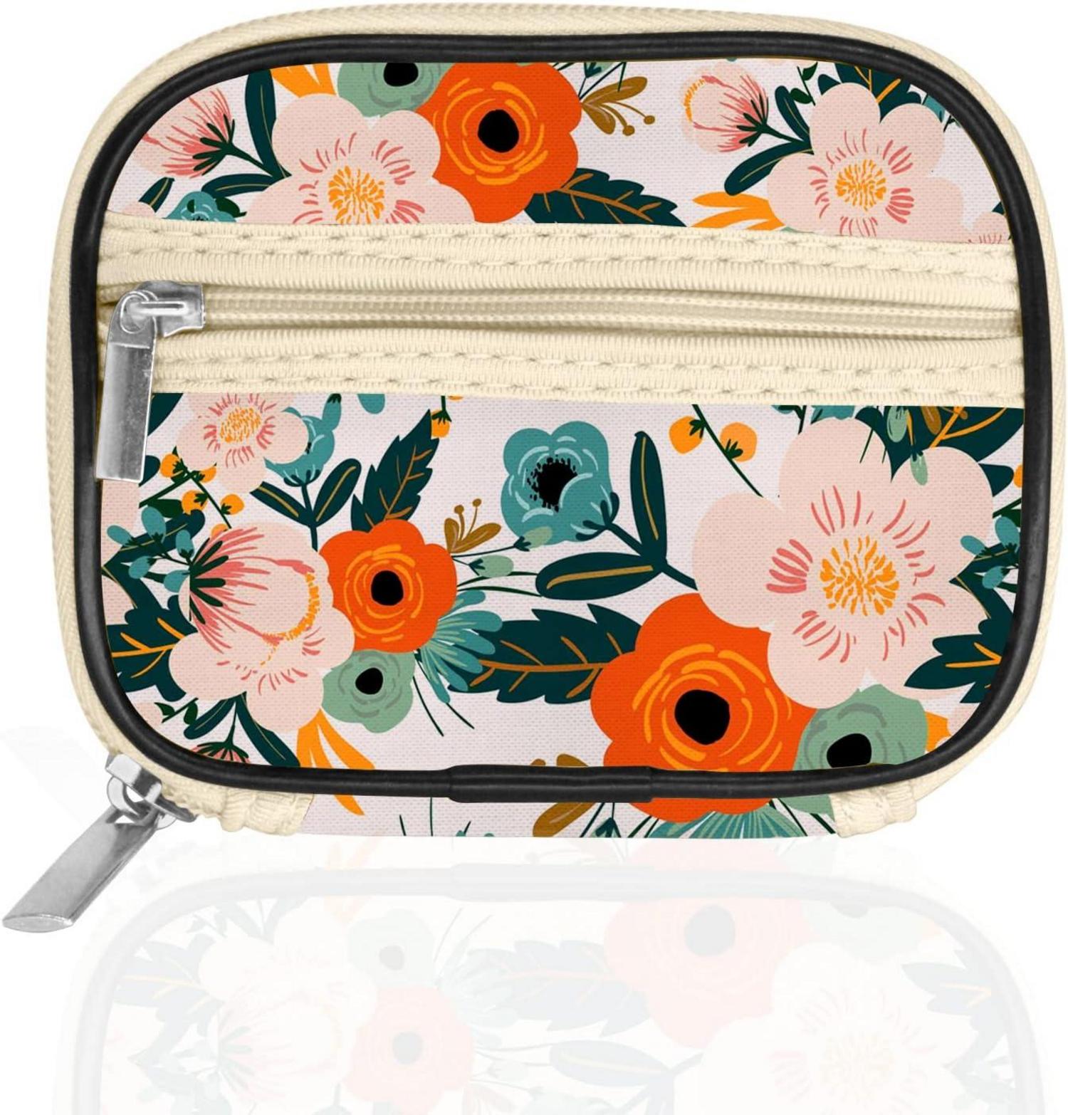 Tablettenbox Pillendose 7 Tage Stofftasche Reißverschluss Magnetbox