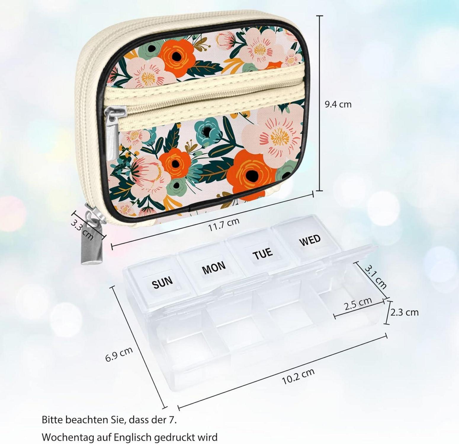 Serfeymi Tablettenbox 7 Tage Klein Medikamentenbox mit