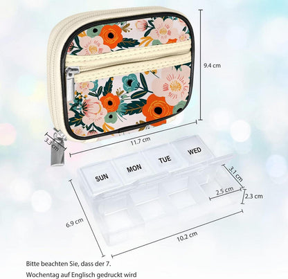 Serfeymi Tablettenbox 7 Tage Klein Medikamentenbox mit