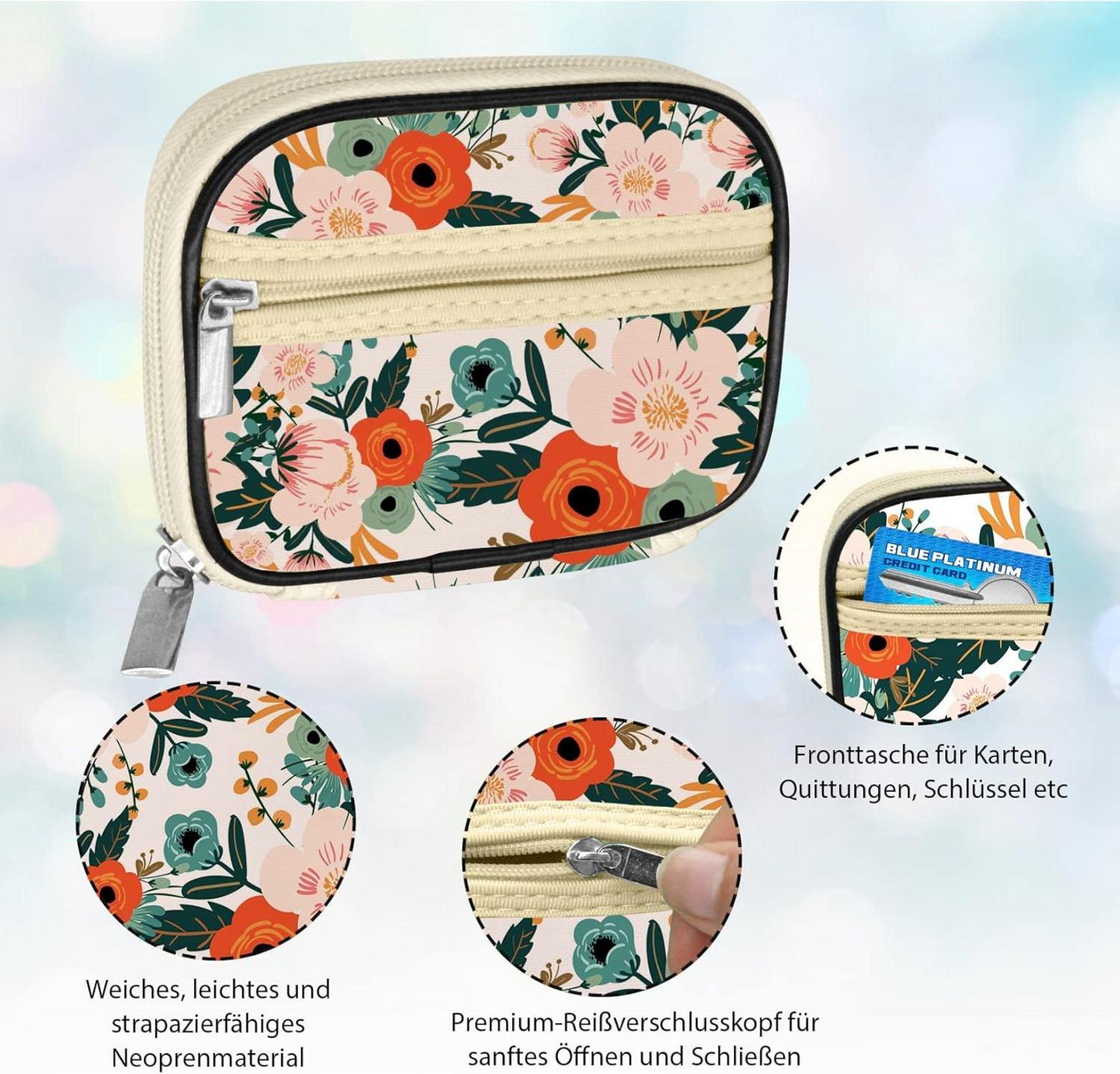 Tablettenbox Pillendose 7 Tage Stofftasche Reißverschluss Magnetbox