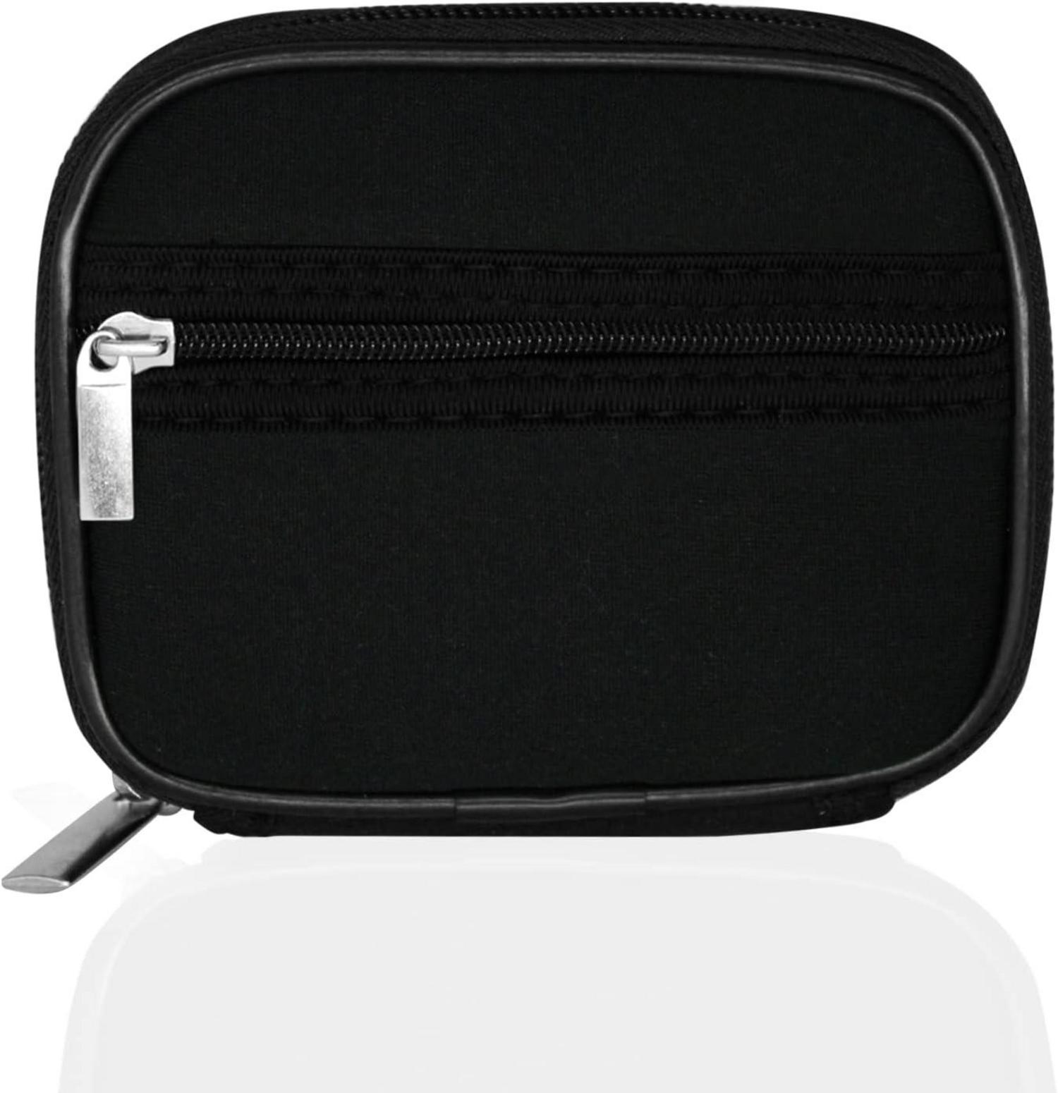 Tablettenbox 7 Tage Reißverschluss Stofftasche Medikamentenbox Schwarz