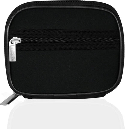 Tablettenbox 7 Tage Reißverschluss Stofftasche Medikamentenbox Schwarz