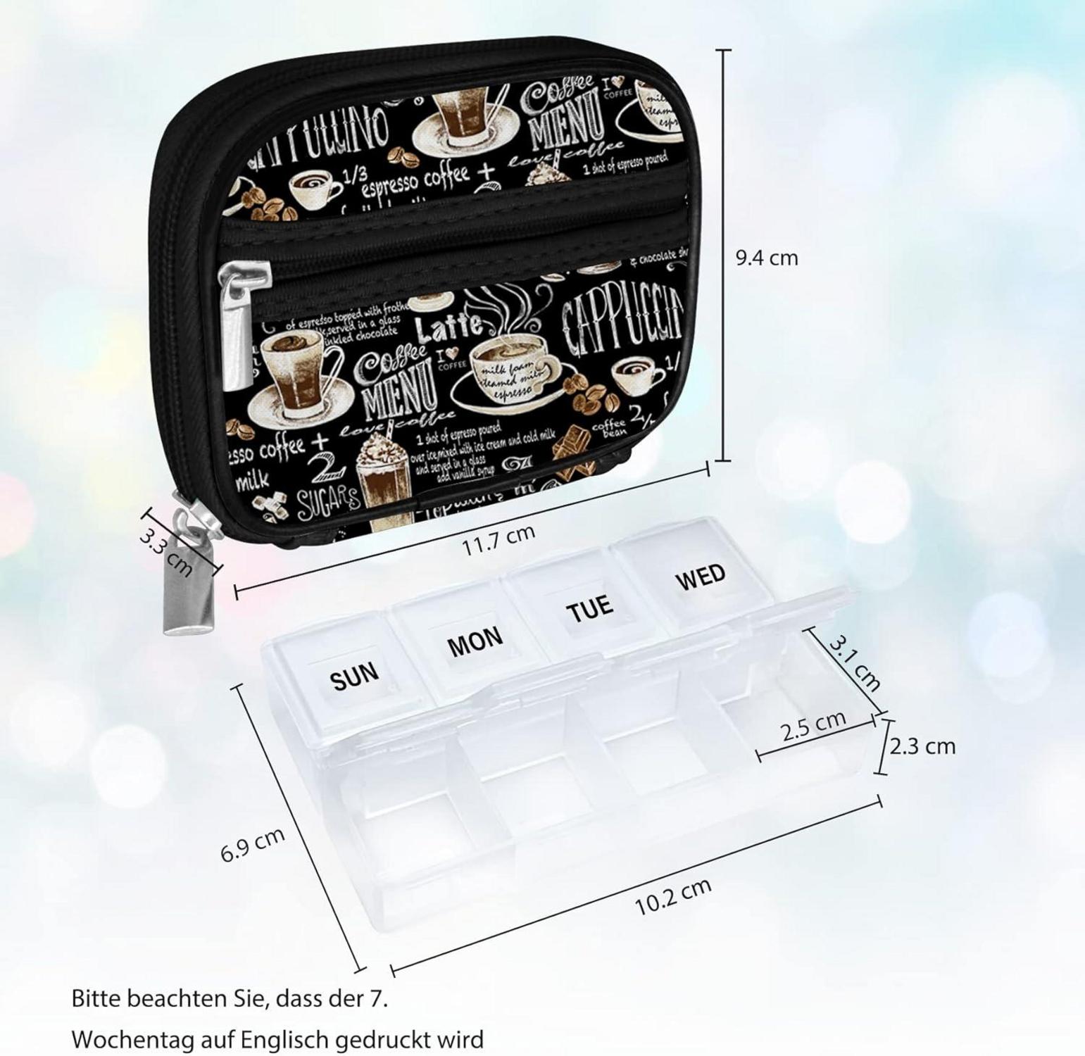Serfeymi Tablettenbox 7 Tage Medikamentenbox mit