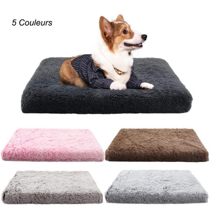 Flauschiges Hundebett mit Memory Foam – 120x80cm Grau