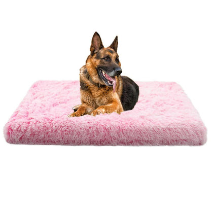 Flauschiges Hundebett mit Memory Foam – Rosa, 120x80cm
