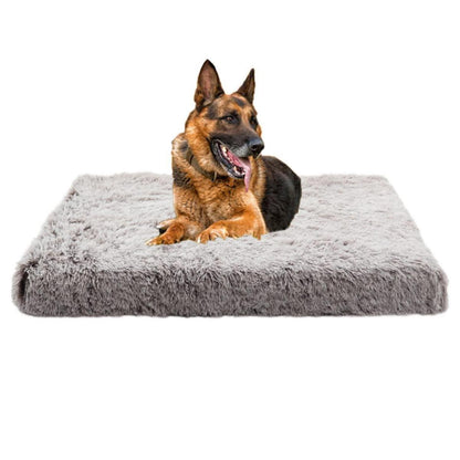 Flauschiges Hundebett mit Memory Foam – 120x80cm Kaffee
