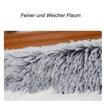Flauschiges Hundebett mit Memory Foam – 120x80cm Kaffee