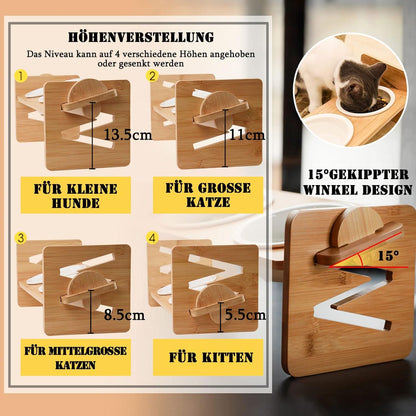 Katzennapf Keramik Futternapf erhöht Hundenapf Napfset