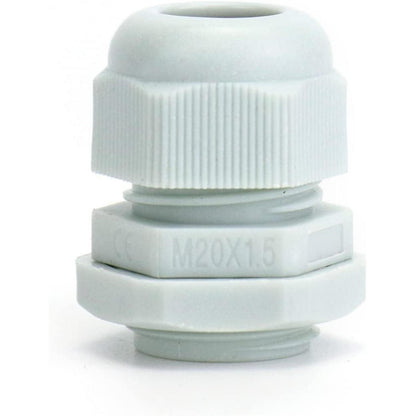 QWORK Kabelverschraubung wasserdicht Kunststoff M20 x 1.5 20