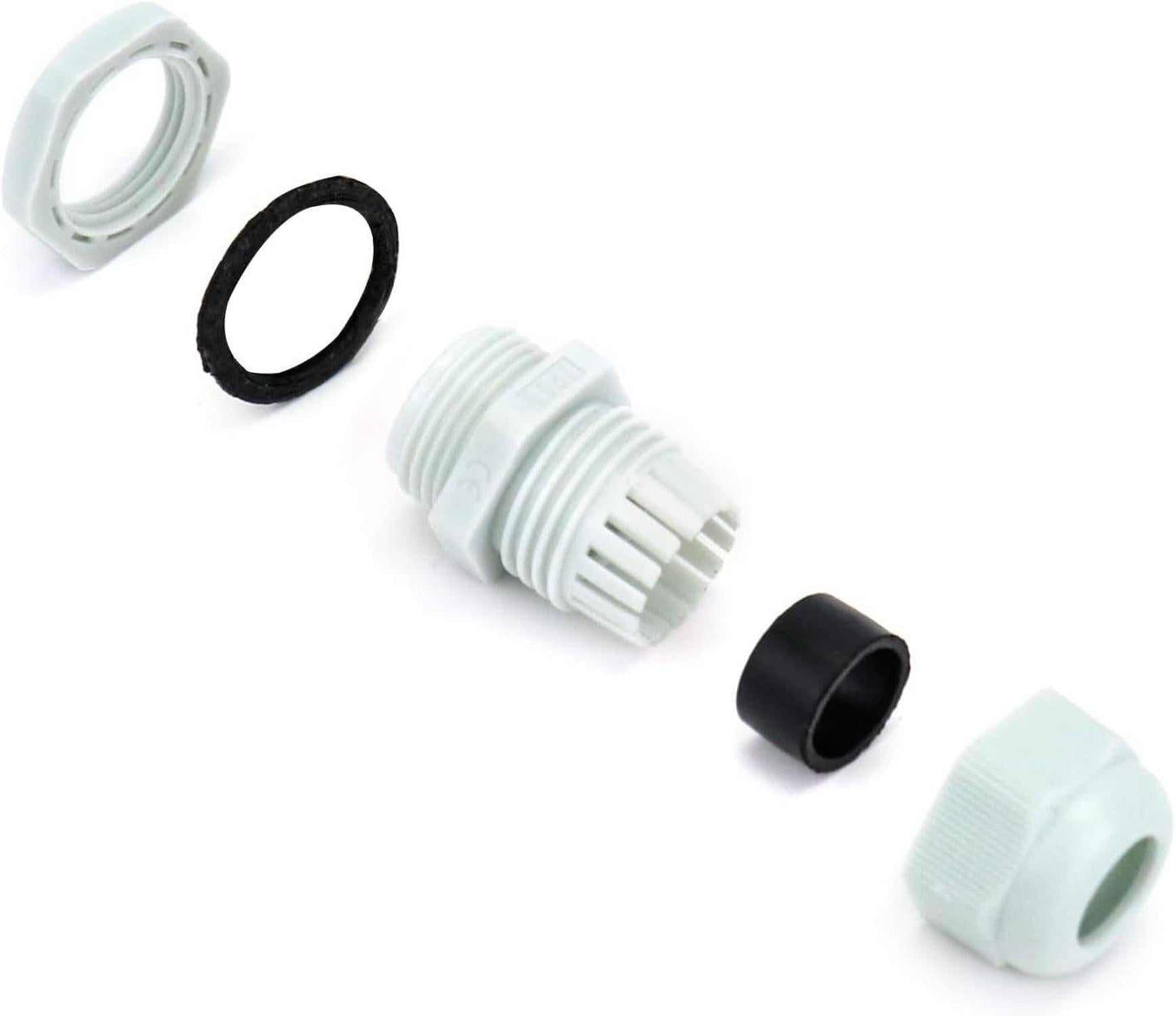 QWORK Kabelverschraubung wasserdicht Nylon M20 x 1.5 20 Stk