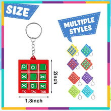 16er Pack Tic Tac Toe Schlüsselanhänger Kunststoff Rucksack
